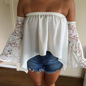 Off the shoulder blouse